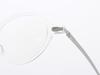 Alloaiweeo [Aloxrounz] The Air Ara5103 C2 Ultra-Lightweight Round Oversized Transparent Clear Eyeglass Frames