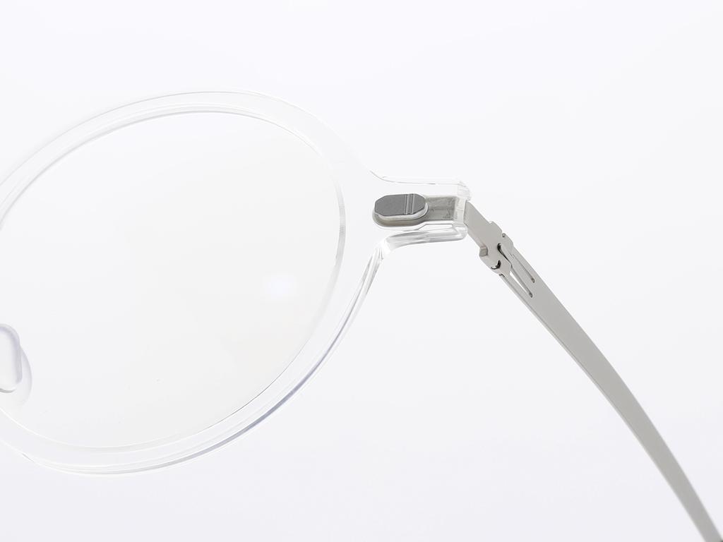 Alloaiweeo [Aloxrounz] The Air Ara5103 C2 Ultra-Lightweight Round Oversized Transparent Clear Eyeglass Frames