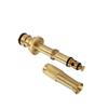 1pc Brass Hose Nozzle Adjustable Twist Hose Nozzle Jet Sweeper Nozzle Garden Sprayer Brass Hose Nozzle For Watering Cleaning
