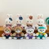 Plush Bunny Toy Gift For Couples With Short Plush Material And Cartoon Design