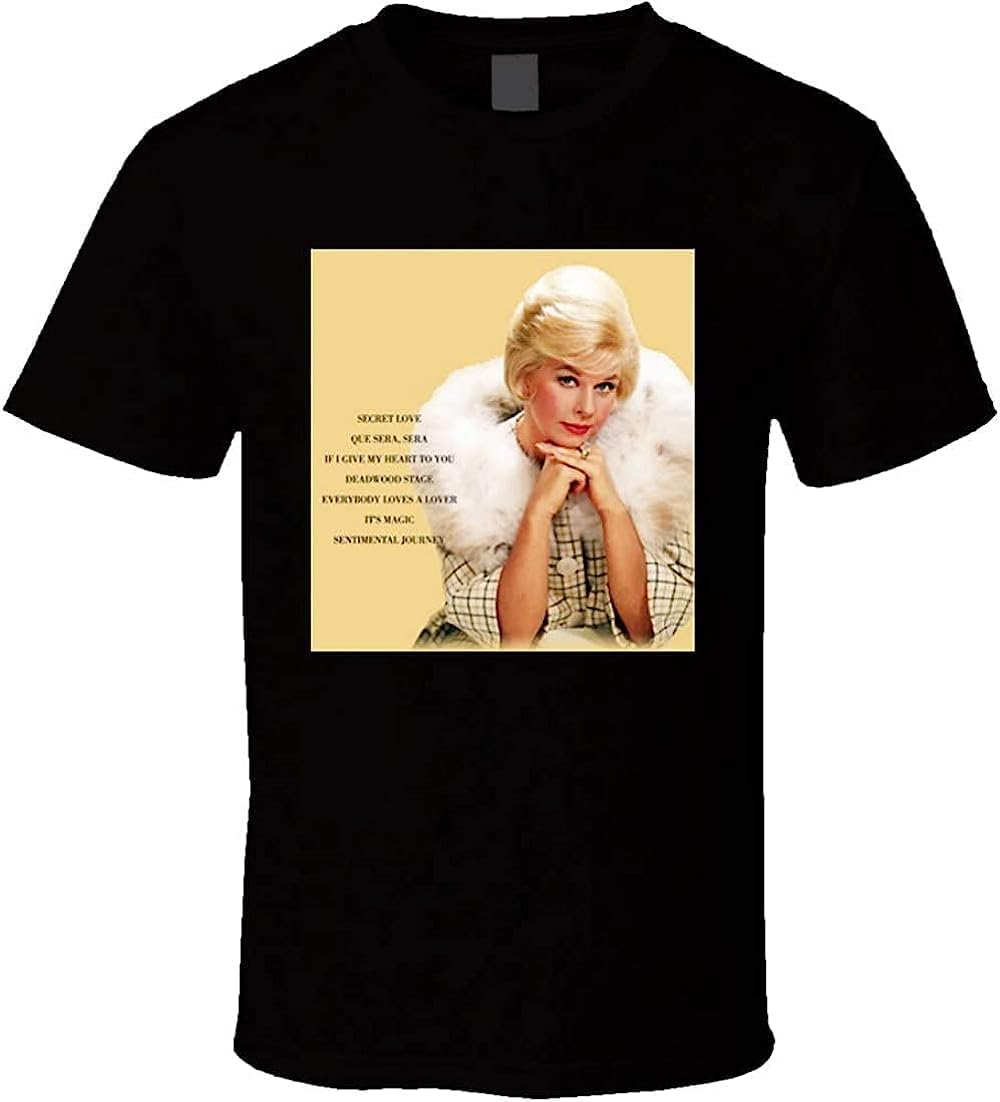 Doris Day Secret Love t Shirtens XL чёрный