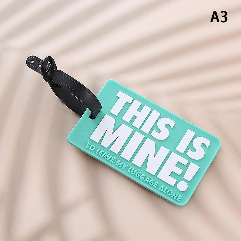 

Креативная буква Милые дорожные аксессуары Бирки для багажа Чемодан Мультяшный стиль Силиконовая Портативная дорожная бирка зелёный