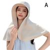 All-round Sun Protection Hat for Women, Scarf, Neck Protection Hat with Wide Brim