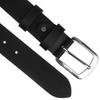 Wide Leather Belt PTN LTP-SMO-125-9845 Black