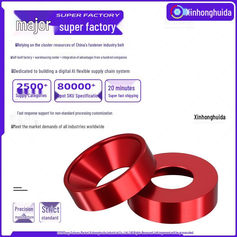 

Aluminum Alloy Fisheye Umbrella Head Countersunk Decorative Washer (M2-M8) M2.5 Aluminum Alloy Countersunk Washer Wine Red