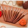 8Pcs Ergonomic Wood Grip Crochet Hook Needle 3.0-7.0mm Aluminium Crochet Hook Yarn Craft Tool for Sweater Scarf Hat Bag