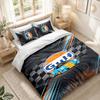 Bedding Set 1 Duvet Cover 2 Pillowcases Gulf Print Bedroom Home Decoration