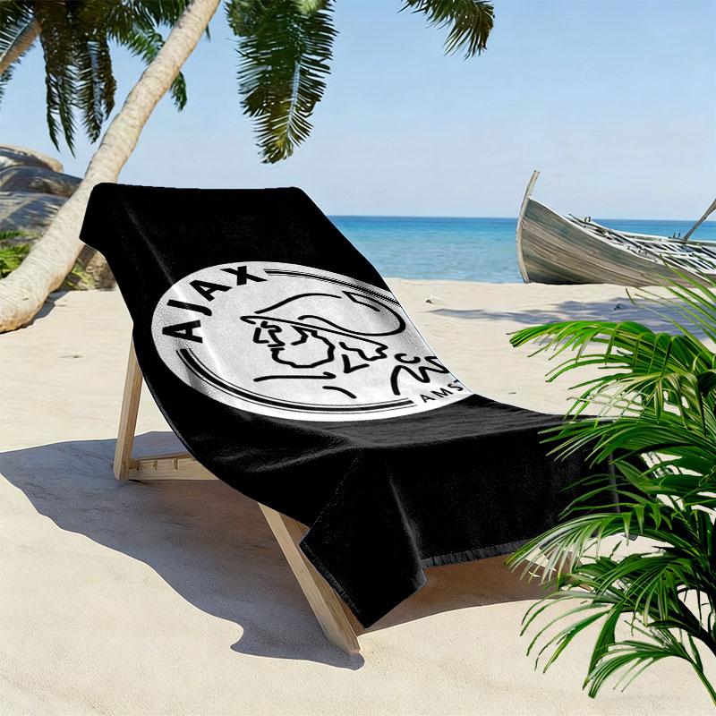 Toalla de Playa con Estampado del AFC Ajax, Toalla Grande Suave de Secado Rápido para Playa, Camping, Natación