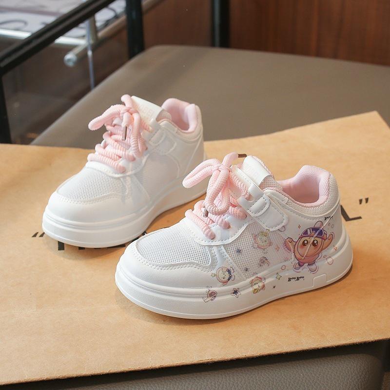 Spring/Summer Girls' Cartoon Canvas Shoes - Cute, Stylish Princess-Style Casual Shoes with Soft Sole