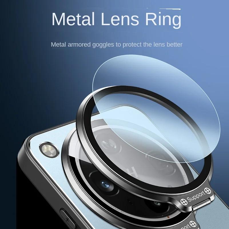 For Find X8 Ultra Case Metal Lens Camera Holder Cover for OPPO Find X8ultra X8S Plus X8S+ X8Pro Shockproof Matte Kickstand Case