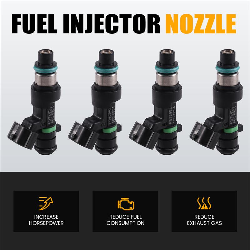 Car Fuel Injector Replacement Set 4Pcs For Nissan Altima NV200 Rogue 2014- FBY2855 16600-9HP0A 166009HP0A