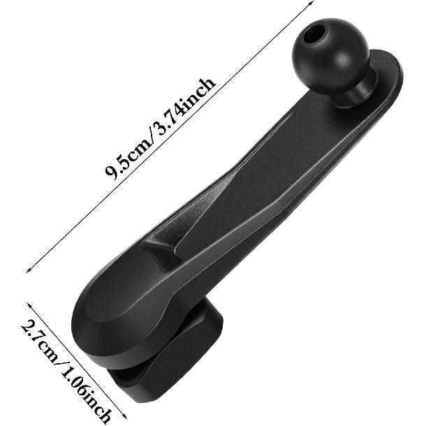 2 Pack Ball Joint Extension Arm, 17mm Ball Magnetic Female to Male Head Car Phone Mount Extension for Car Air Outlet Vent Phone Stand GPS Mount