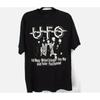 Ufo Band Tee Black Basic Cotton T Shirt Size S 5xl Unisexs Vintage Top For Everyday Wear Homme Fashion Slightly