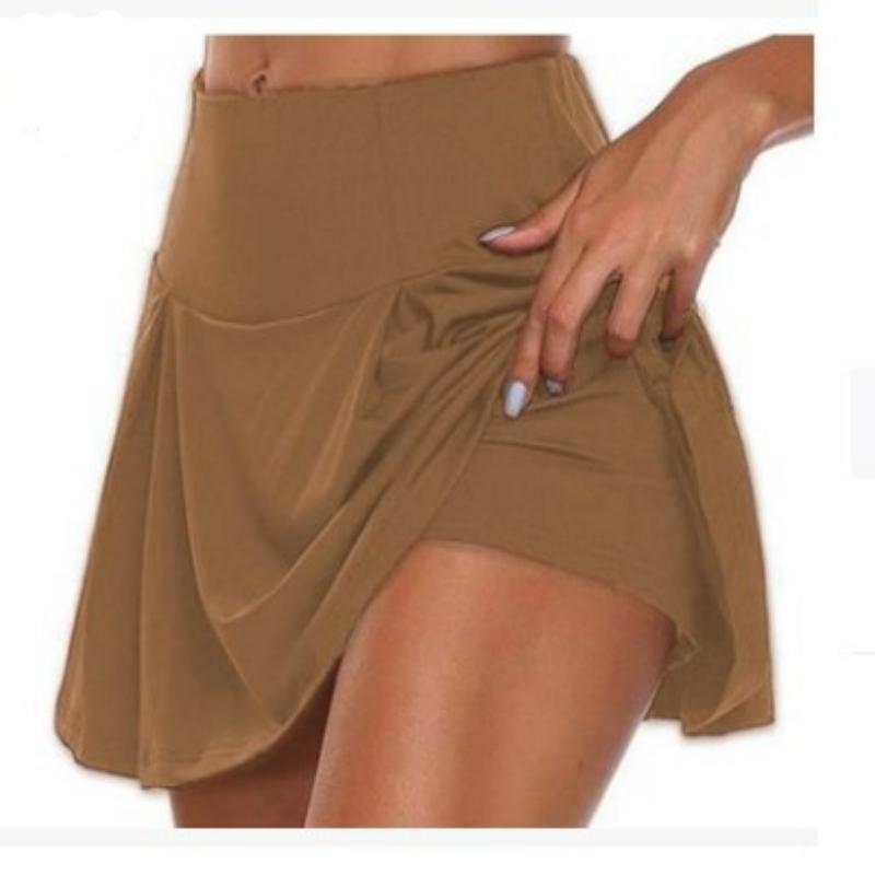 2023 Basic Summer Women's Pure Color Two-piece Fake Shorts Leggings Available In 13 Colors