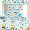 Animated Back To School Party Supplies Set With Paper Plates Cups Napkins For Student Celebration