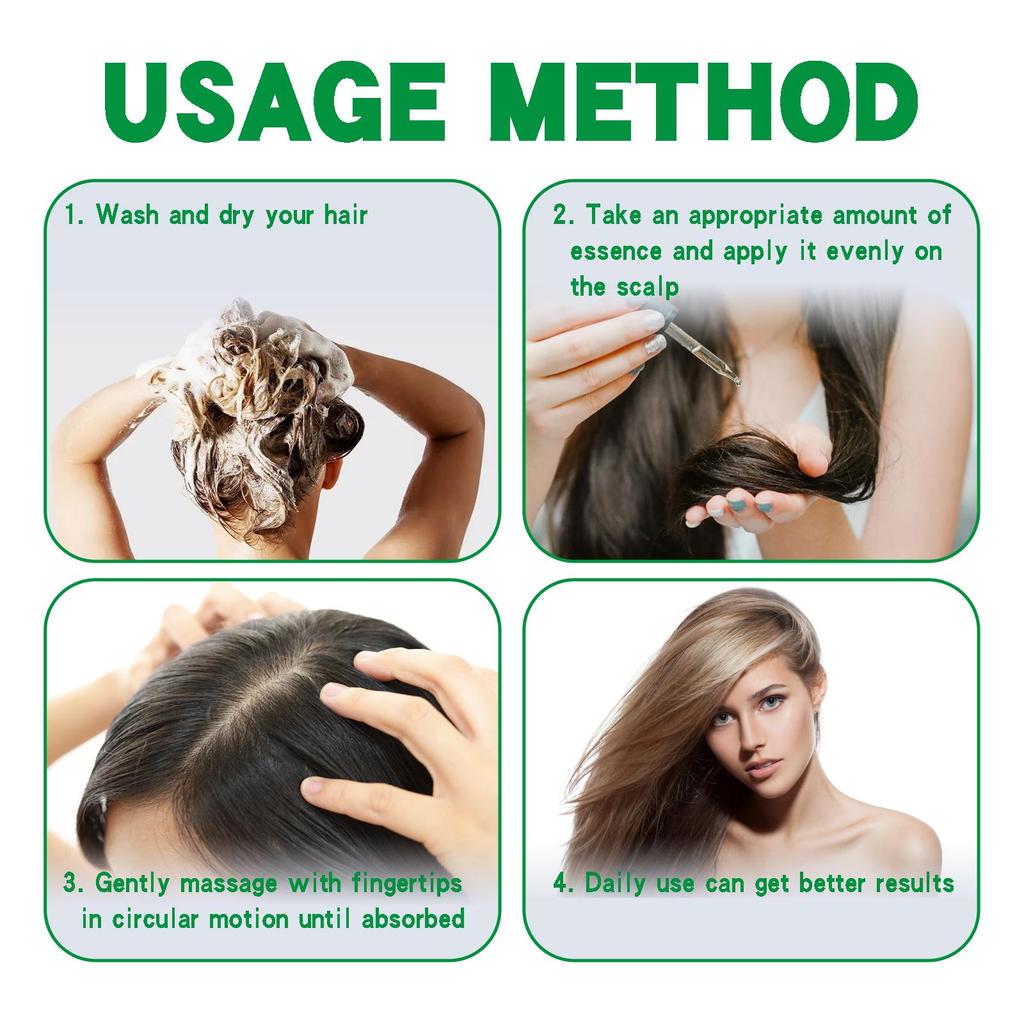 EELHOE Ginger Hair Growth Serum (30ml) - Anti-Hair Loss, Healthy Beauty, Hair Care Oil, Hair Thickening Growth Essence