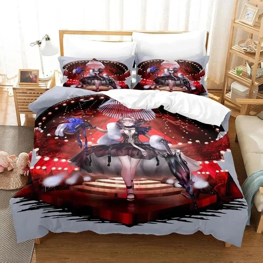 Anime Echocalypse Game Printed Bed Set Duvet Cover Pillowcase Bedding Set Bed Linen Sheet Quilt Cover Full Queen King Size