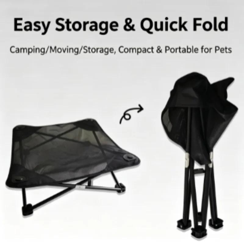 Raised Mesh Elevated Dog Bed,Cat Bed,Breathable Puppy Sleeping Cot Pet Bed For Indoor Outdoor Camping Garden Balcony.