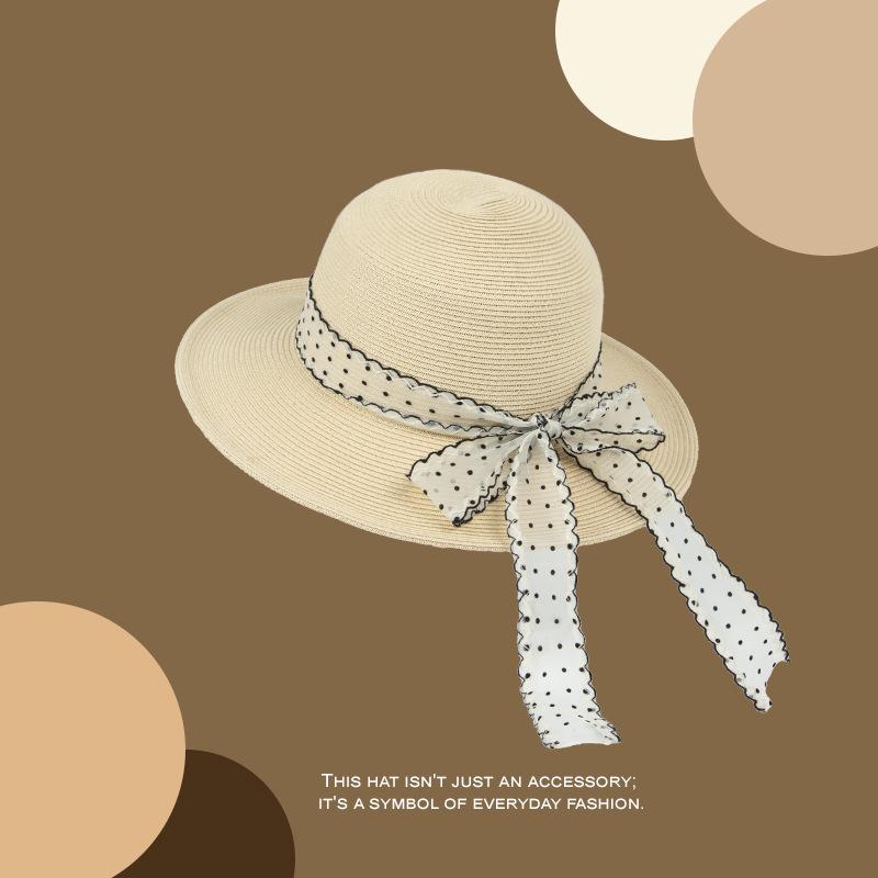 

Корейская версия новой летней соломенной шляпы с цветочным бантом, дышащей и защищающей от солнца, шляпа с плоским верхом, пляжная шляпа для пляжного отдыха