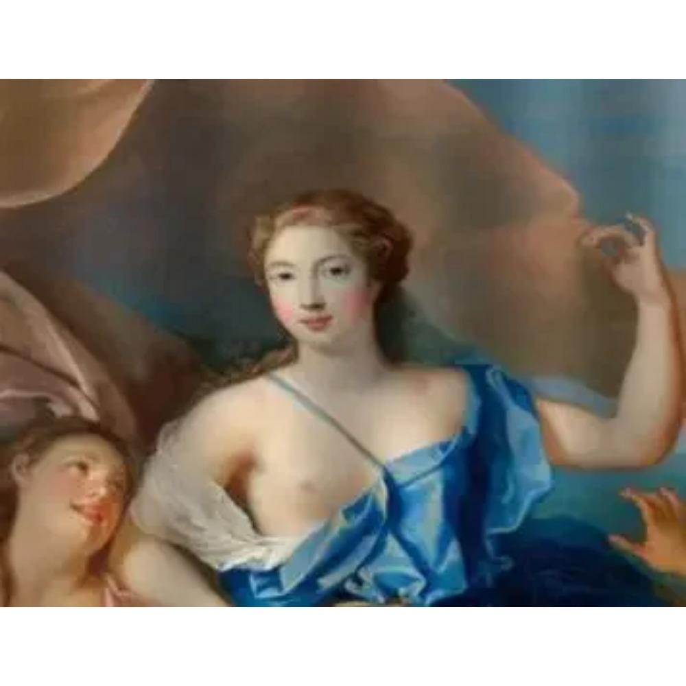 Beauty Amphitrite Religious Mythology Classical Style Painting Of Venus And Cupid Christmas Shower Curtains By Ho Me Lili