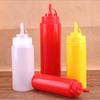 Sauce Bottle Cooking Tools Plastic Squeeze Bottle Olive Oil Storage Jar Condiment Dispenser Vinegar Seasoning Accessories