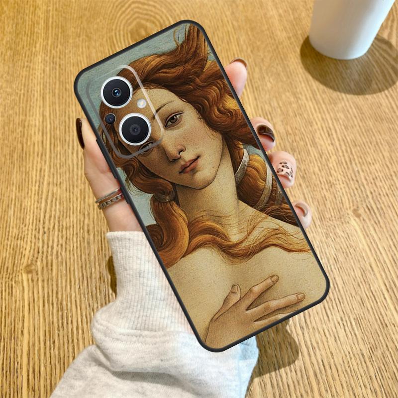 Art Painting Birth Of Venus Case For OPPO Reno 7 6 5 4 8 Lite 3 2Z 4Z 5Z 8T Find X3 X2 Neo Lite X5 X6 Pro Cover Shell