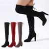Damen Laurence Overknee-Stiefel mit klobigem Absatz