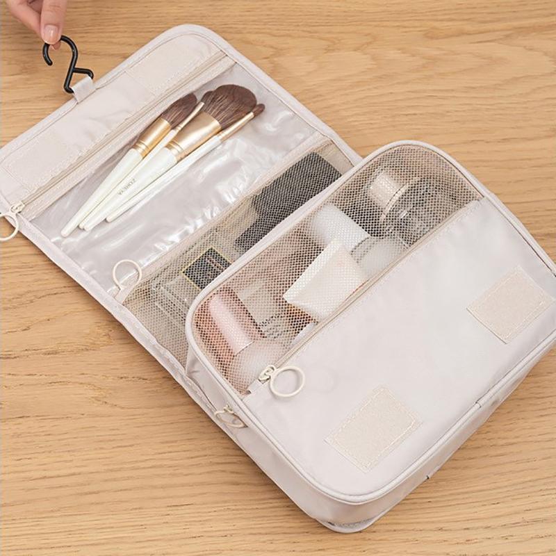 Portable Hook Toilet Bag Multi Functional Travel Waterproof Wear Resistant Multi Layer Storage Large Capacity Makeup Bag