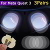 Pour Casque VR Meta Quest 3 Films Protecteurs Lentilles Casque Anti-rayures Couverture Complète Douce Protecteur Caméra pour Meta Quest 3