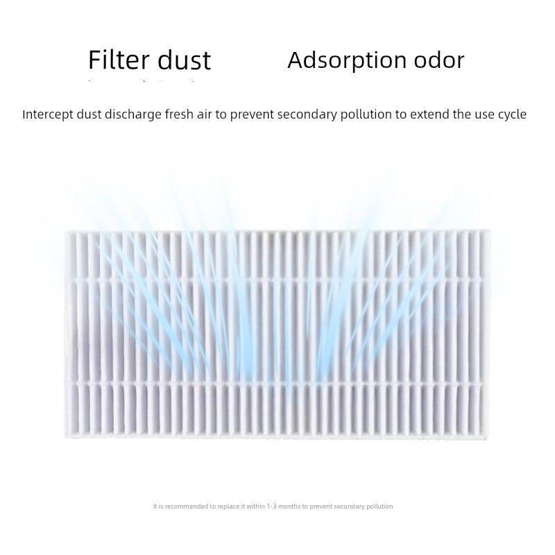 Suitable for Midea W20 W20pro Sweeping Robot Crawler Mop Filter Element Rolling Side Brush Rag Bracket Accessories