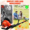 52CC Gas Backpack Leaf Blower, 2-Stroke Engine 550CFM Commercial-Grade Dust Blower, Patio Cleaning Lawn Care Yard Work Landscaping Snow Removal