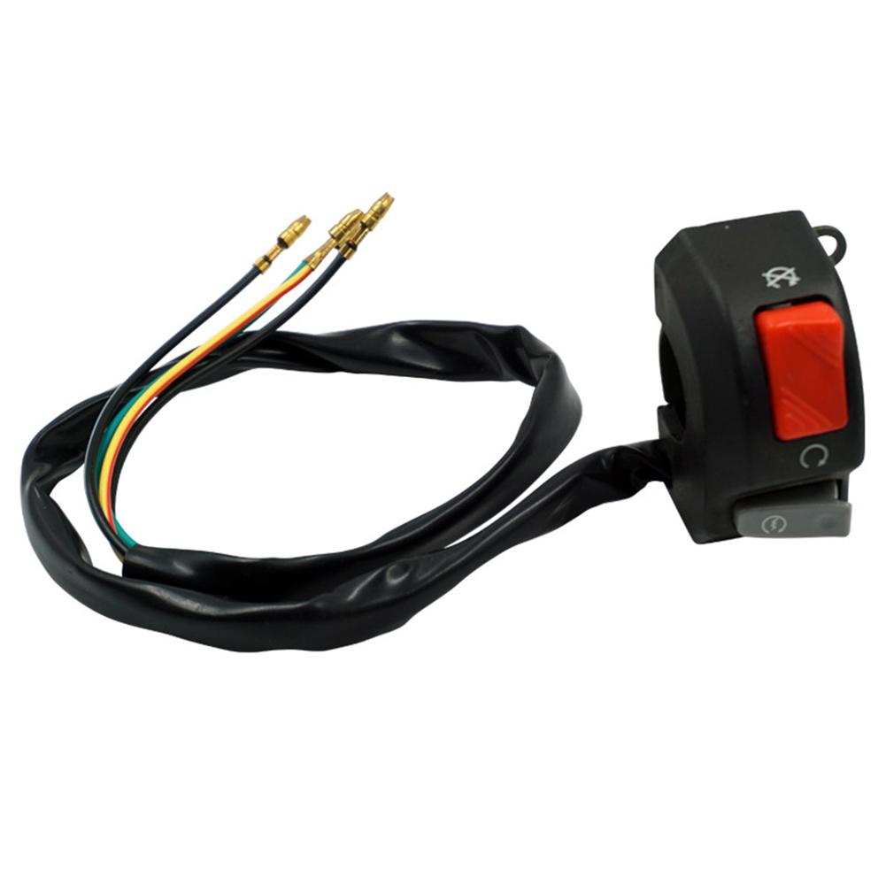 1 Pcs Universal 7/8" Motor Switch Handlebar Fog Headlight Horn Start Kill Switch ON OFF Button 12V For ATV Scooters Snowmobile