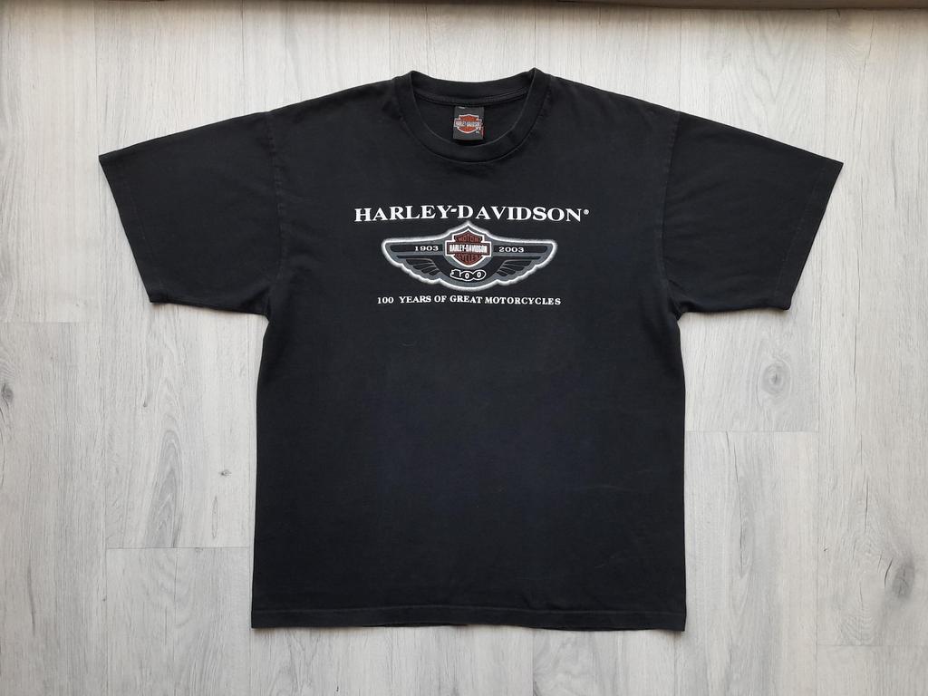 T-shirt Vintage Harley Davidson pour Homme. T-shirt 100 Ans de Grandes Motos XL, Comté de Camden, NJ, T-shirt Harley Davidson, 1903-2003 Harley