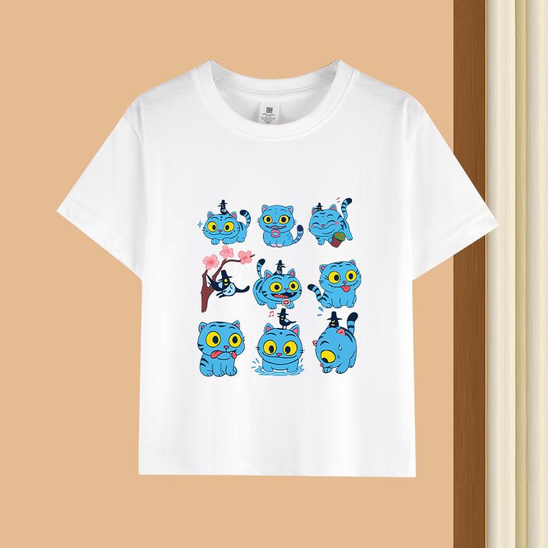 Kpop Korean Wave Witch Hunt printed T-shirt short sleeved children's clothing