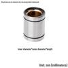 Langsaizebo Outer Steel Inner Copper Linear Bushing