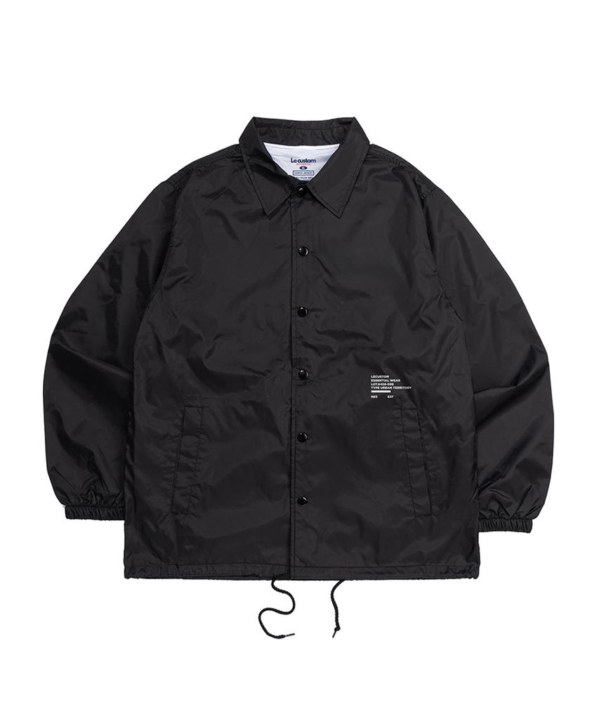 Le Custom Stencil Coach Jacket (Black)