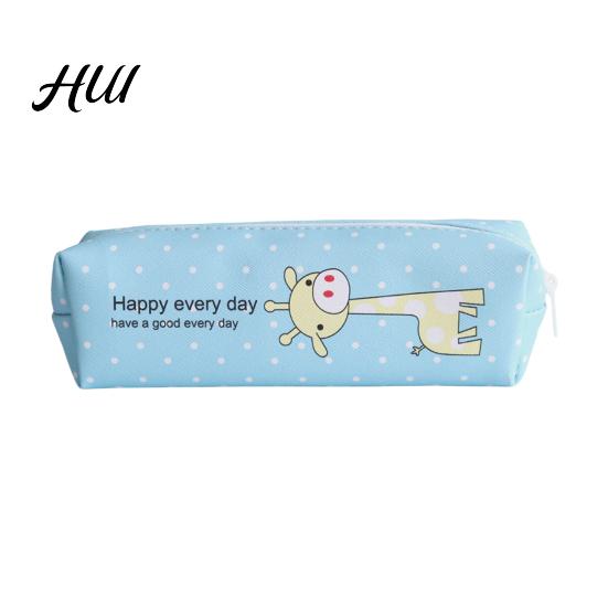 Lightweight Kids Pen Bag Cute Animal Pencil Case, Cartoon for Students, Anti-stain Holder Large Capacity Stationery Organizer School, Cylinder Zipper