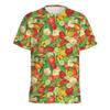 Summer 3D Vegetable Printed Casual Comfortable Fashionable Plus Size T-shirt- Soft Medium Elastic Polyester Fiber Fabric Summer Loose Casual Wear