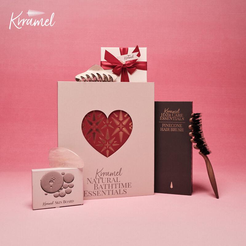 KRRAMEL Boar Bristle Comb Gift Set Large