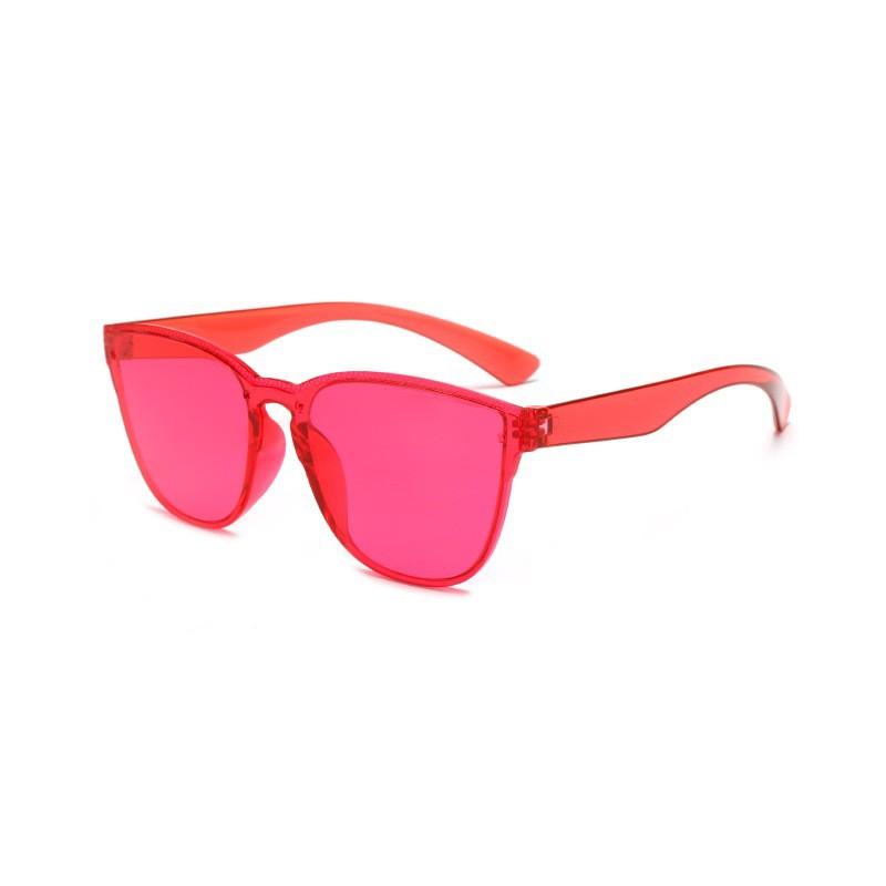 Rice Nail Square Frame Glasses Candy Color Sunscreen Uv Protection Sunglasses Personalized Retro Sunglasses