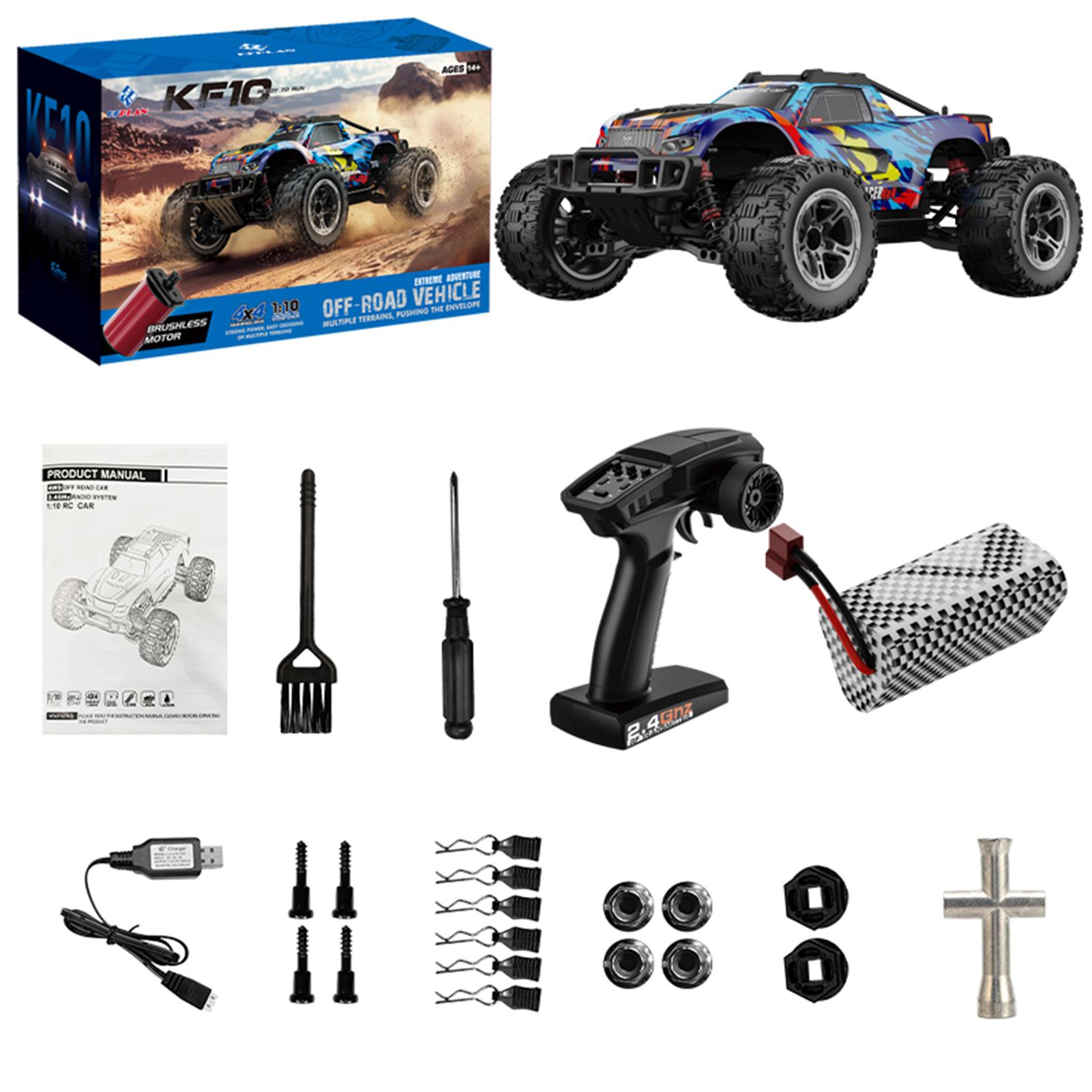 

Новый KF10 1:10 Внедорожник на радиоуправлении 50 км/ч 2,4G Высокоскоростной гоночный автомобиль Бесколлекторный двигатель Автомобиль с дистанционным управлением Дрифт Монстр-трак Игрушка