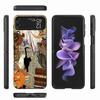 Halloween Fall Art Witch Cat Phone Case For Samsung Z Flip 6 7 5G Z Flip 5 Galaxy Z Flip 3 4 5G ZFlip Shockproof Hard Cover TPU