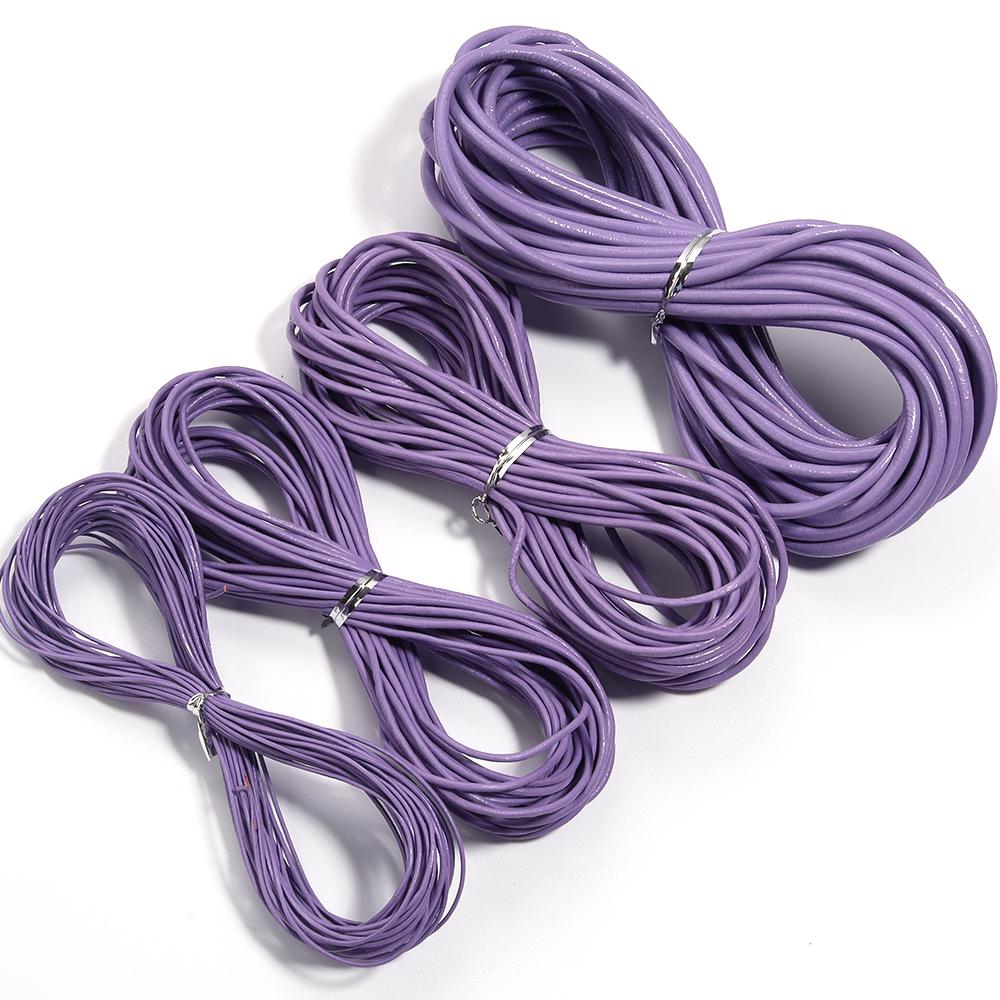 10yards/lot 2mm 100% Genuine Round Leather Cords Jewelry Cords for Leather Bracelet Thread Rope Necklace Jewelry Making Finding