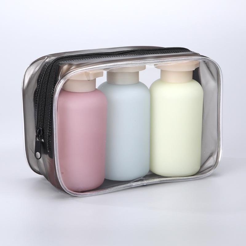 100ML Colored Flocked Travel Skincare Bottle - Portable Bottle for Lotions and Samples