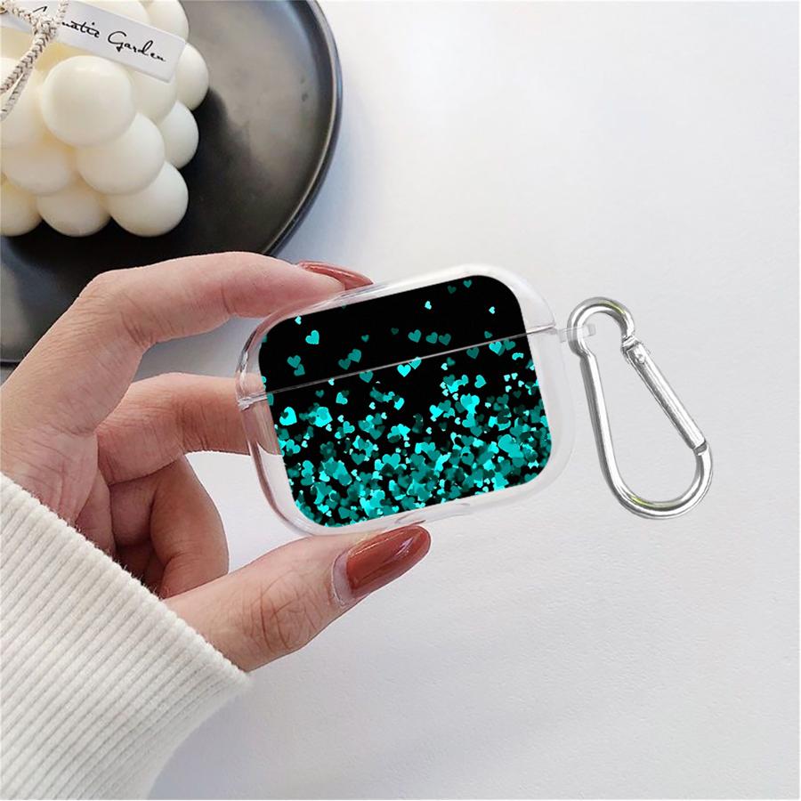 

Прозрачные Чехлы для Наушников Чехол Для Airpods 3 Pro Pro2 Pro3 2 1 4 Мультяшное Сердце Airpods 4
