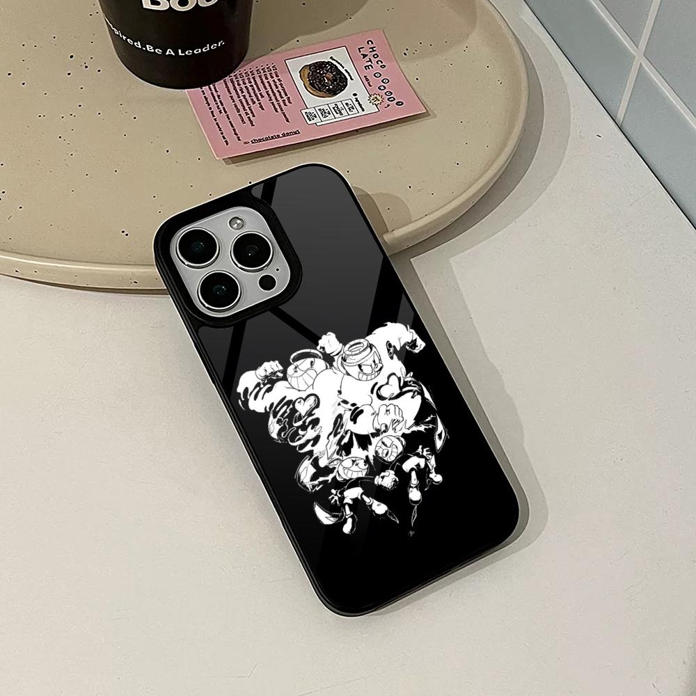 Cute Game Cuphead Phone Case for Iphone 17 16 15 14 Air 13 12 11 Pro Max Mini Plus Fundas Shell PC+TPU Cover