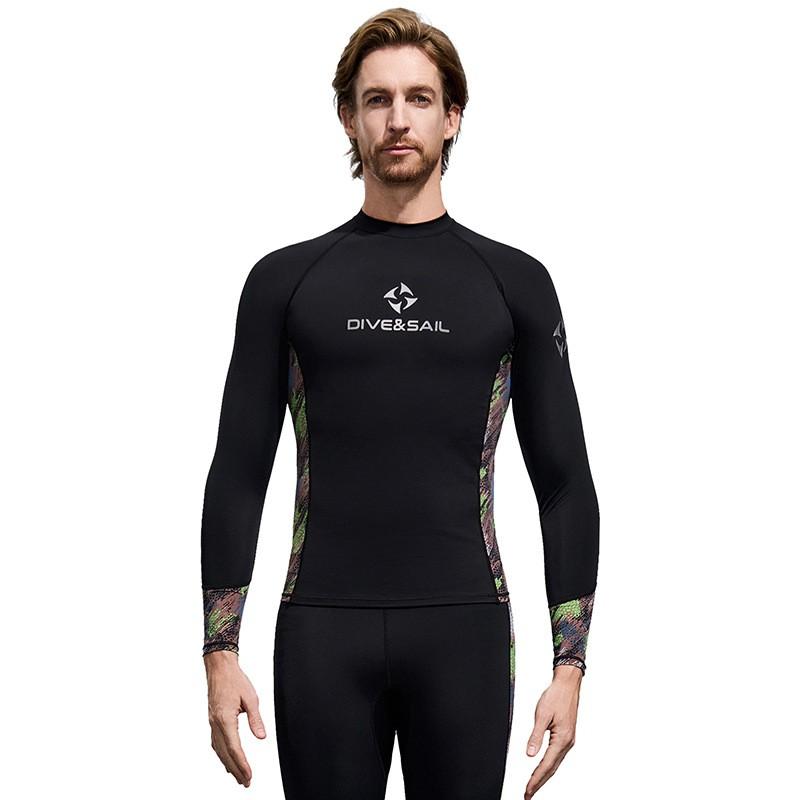 

Diving Suit Men s Split Long-sleeved Sunscreen Top Women s Swimming Snorkeling Surfing Quick-drying Jellyfish Pants XS