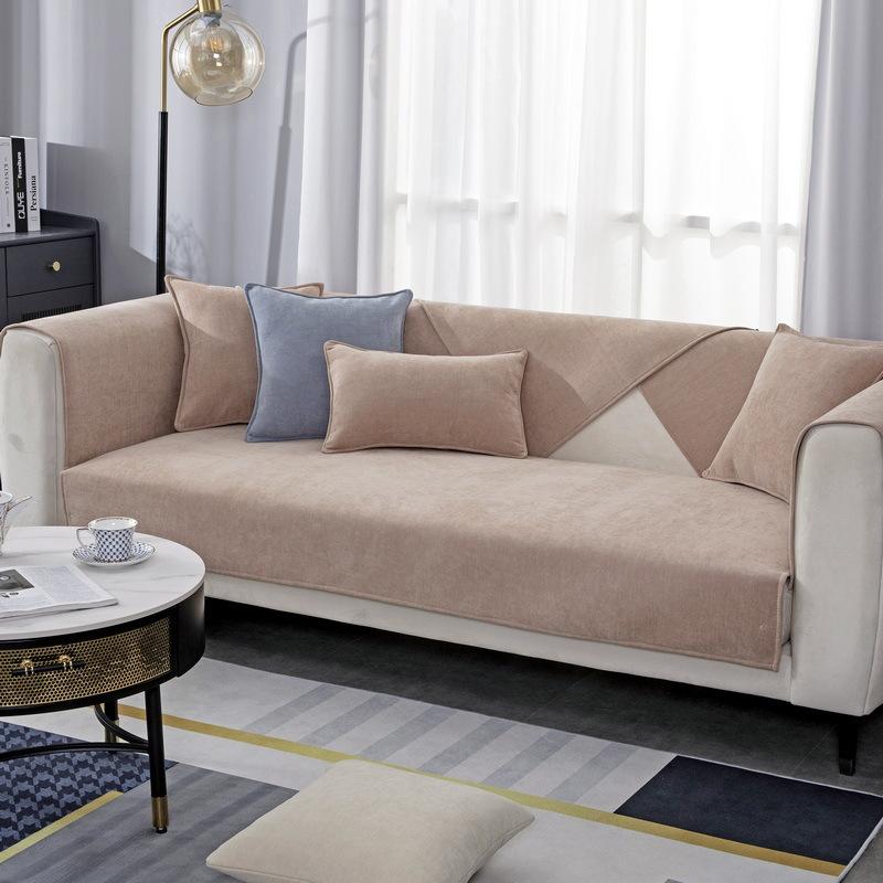 Chenier Nordic Thickened Four-Season Universal Solid Color Simple Modern Non-Slip Sofa Cover Towel Fashion Trend Seat Cushion