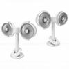 Dual Head Desk Fan USB Charging 360 Degrees  Rotation Adjustable Height Night Light Portable Dual Head Clamp On Fan