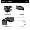 1PC 2025 European and American fashion sunglasses male pilot double beam large frame metal new sunglasses female